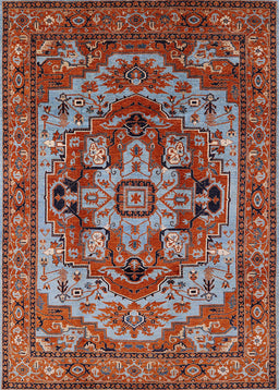 Mid-Century Modern Red Oriental Rug, urb1121