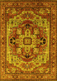 Oriental Yellow Industrial Rug, urb1121yw