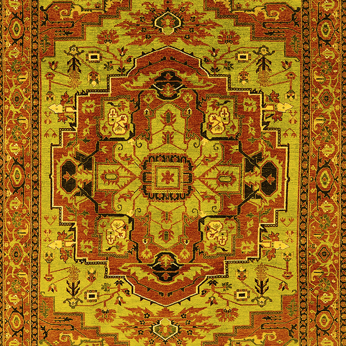 Oriental Yellow Industrial Rug, urb1121yw
