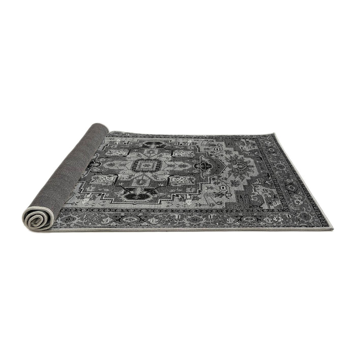 Sideview of Oriental Gray Industrial Rug, urb1121gry