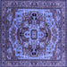 Square Oriental Blue Industrial Rug, urb1121blu