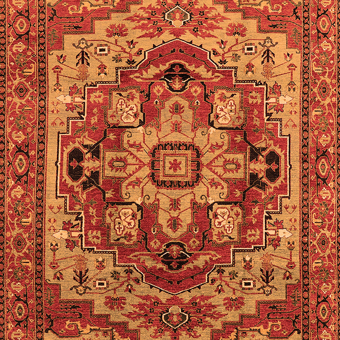 Oriental Orange Industrial Rug, urb1121org