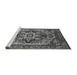 Sideview of Machine Washable Oriental Gray Industrial Rug, wshurb1121gry