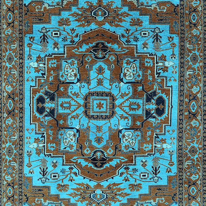 Oriental Light Blue Industrial Rug, urb1121lblu