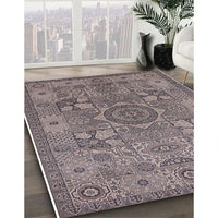 Mid-Century Modern Purple Oriental Rug, urb1122