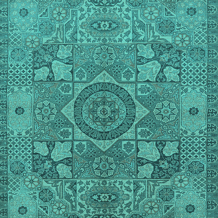 Oriental Turquoise Industrial Rug, urb1122turq
