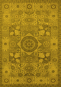 Oriental Yellow Industrial Rug, urb1122yw