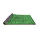 Sideview of Oriental Emerald Green Industrial Rug, urb1122emgrn