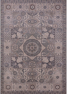 Mid-Century Modern Purple Oriental Rug, urb1122