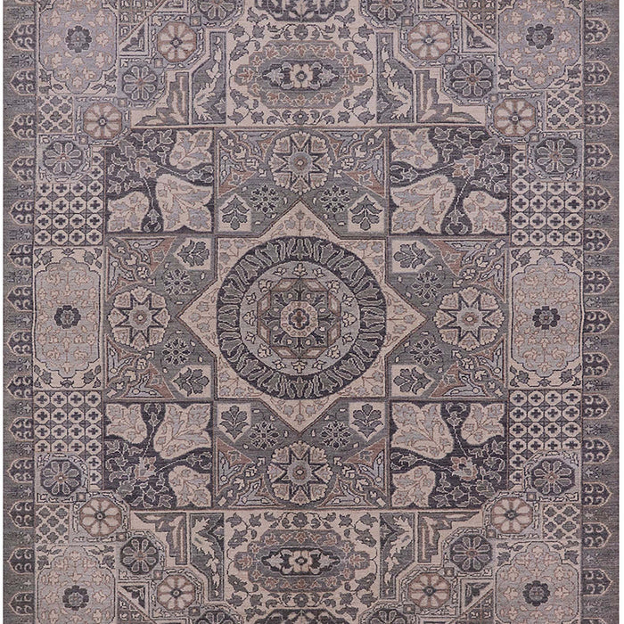 Mid-Century Modern Purple Oriental Rug, urb1122