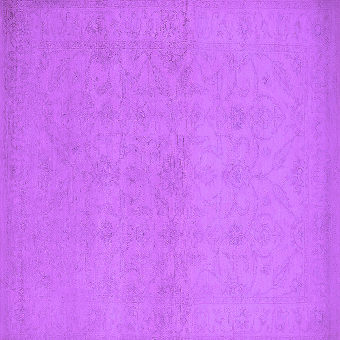 Square Machine Washable Oriental Purple Industrial Area Rugs, wshurb1123pur