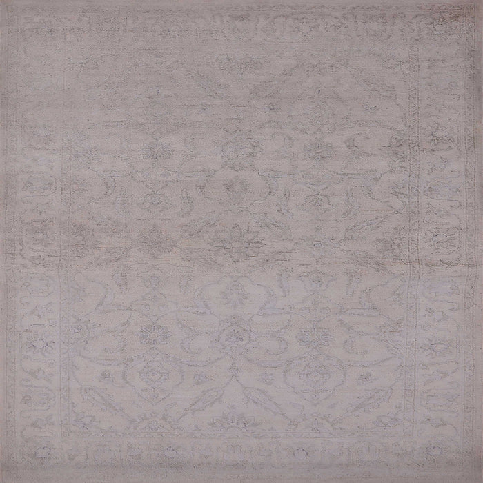 Square Mid-Century Modern Rosy Brown Pink Oriental Rug, urb1123