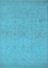 Oriental Light Blue Industrial Rug, urb1123lblu