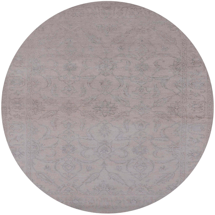 Round Machine Washable Industrial Modern Rosy Brown Pink Rug, wshurb1123