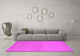 Machine Washable Oriental Pink Industrial Rug in a Living Room, wshurb1123pnk