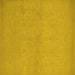 Square Oriental Yellow Industrial Rug, urb1123yw