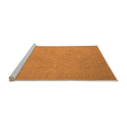 Sideview of Machine Washable Oriental Orange Industrial Area Rugs, wshurb1124org