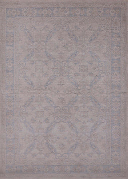 Mid-Century Modern Rosy Brown Pink Oriental Rug, urb1124