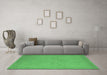 Machine Washable Oriental Emerald Green Industrial Area Rugs in a Living Room,, wshurb1124emgrn