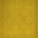 Square Oriental Yellow Industrial Rug, urb1124yw