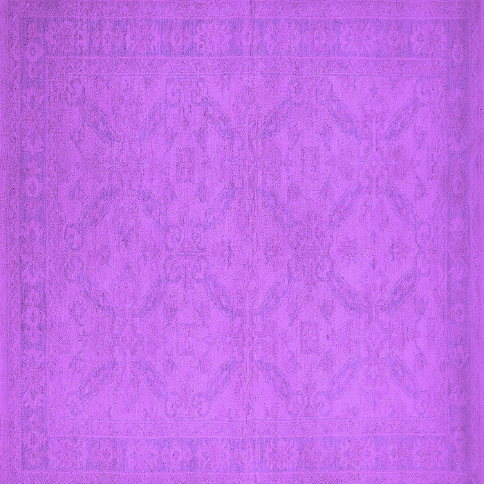 Square Oriental Purple Industrial Rug, urb1124pur