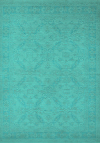 Oriental Turquoise Industrial Rug, urb1124turq