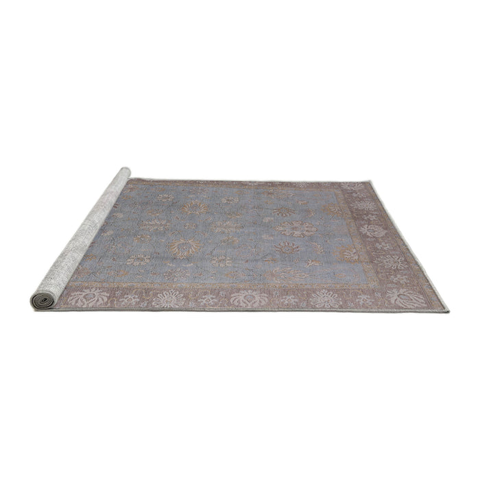 Sideview of Machine Washable Industrial Modern Rose Dust Purple Rug, wshurb1125