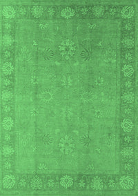 Oriental Emerald Green Industrial Rug, urb1125emgrn