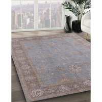 Mid-Century Modern Rose Purple Oriental Rug, urb1125