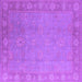 Square Oriental Purple Industrial Rug, urb1125pur