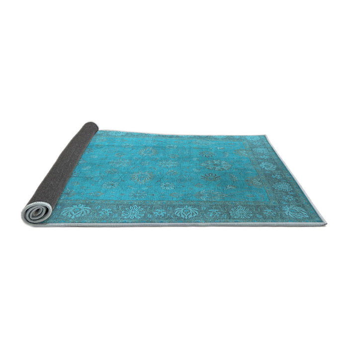 Sideview of Oriental Light Blue Industrial Rug, urb1125lblu