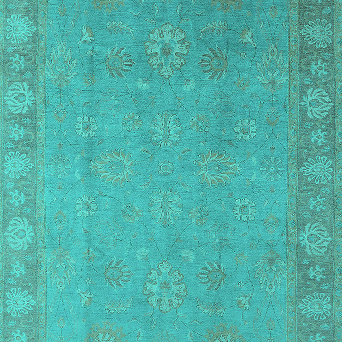 Oriental Turquoise Industrial Rug, urb1125turq
