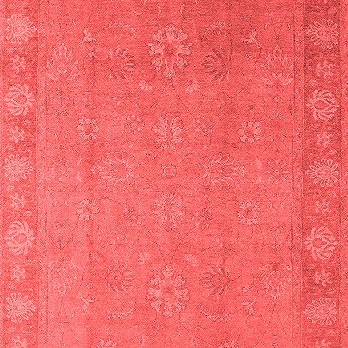 Machine Washable Oriental Red Industrial Rug, wshurb1125red