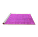 Sideview of Machine Washable Oriental Pink Industrial Rug, wshurb1125pnk