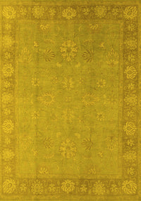 Oriental Yellow Industrial Rug, urb1125yw