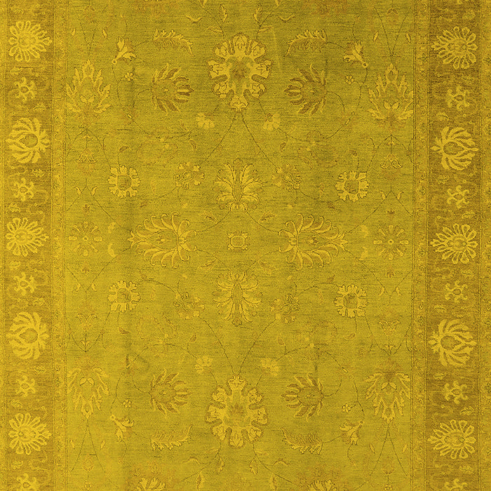 Oriental Yellow Industrial Rug, urb1125yw