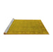 Sideview of Machine Washable Oriental Yellow Industrial Rug, wshurb1125yw