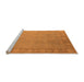 Sideview of Machine Washable Oriental Orange Industrial Area Rugs, wshurb1125org