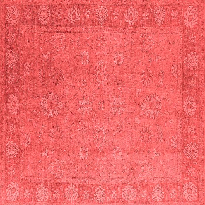 Machine Washable Oriental Red Industrial Rug, wshurb1125red