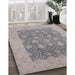 Machine Washable Industrial Modern Silver Pink Rug in a Family Room, wshurb1126