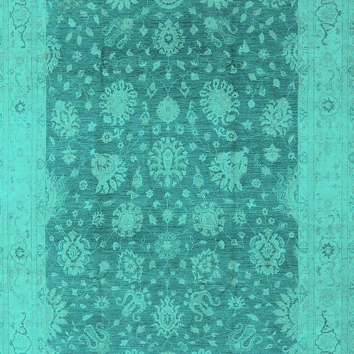 Oriental Turquoise Industrial Rug, urb1126turq