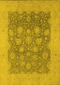 Oriental Yellow Industrial Rug, urb1126yw