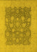 Oriental Yellow Industrial Rug, urb1126yw