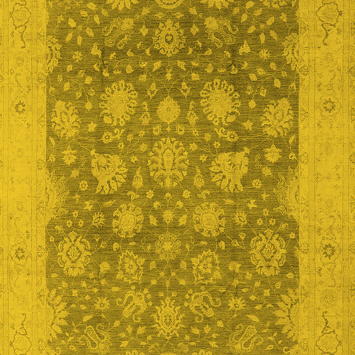Oriental Yellow Industrial Rug, urb1126yw