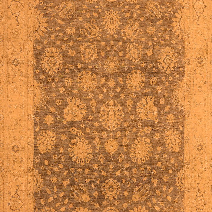 Machine Washable Oriental Orange Industrial Area Rugs, wshurb1126org