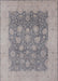 Mid-Century Modern Silver Pink Oriental Rug, urb1126