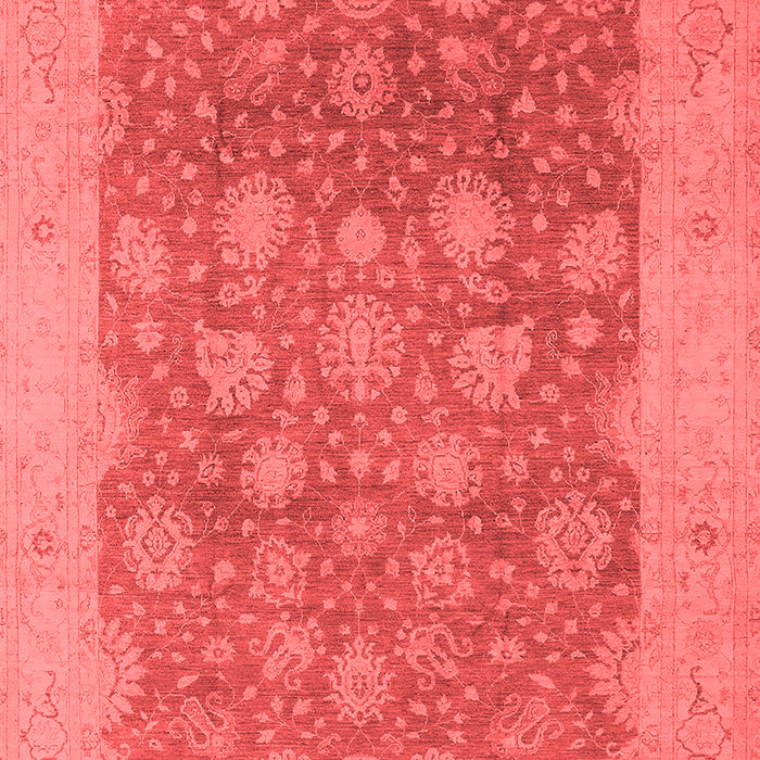 Machine Washable Oriental Red Industrial Rug, wshurb1126red