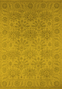 Oriental Yellow Industrial Rug, urb1127yw