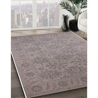 Mid-Century Modern Rose Purple Oriental Rug, urb1127