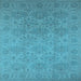 Square Oriental Light Blue Industrial Rug, urb1127lblu